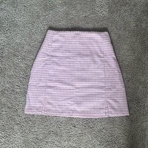 Brandy Melville Pink Plaid Skirt 🌸